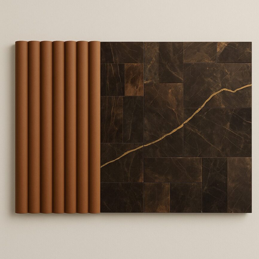 Abstract Layers Wall Art Panel