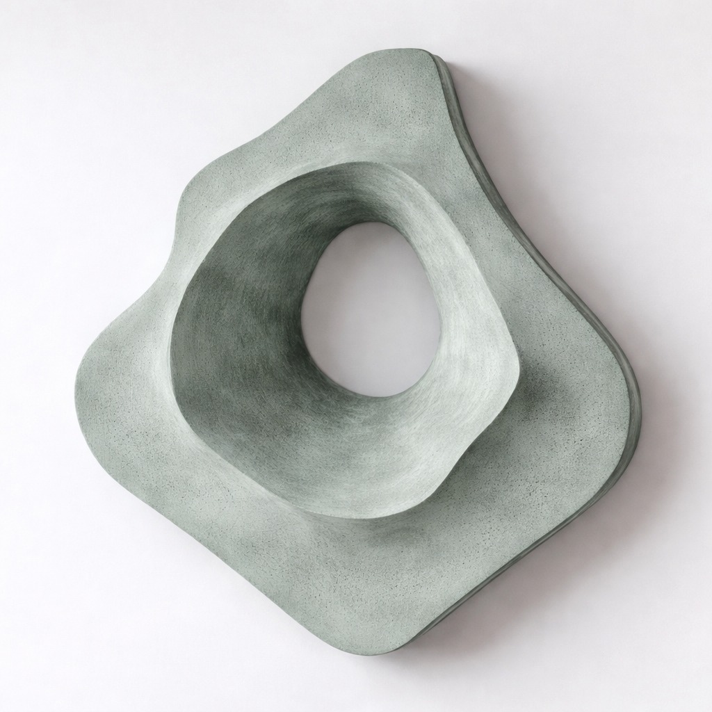 Verdant Void Organic Relief Sculpture - Image 2