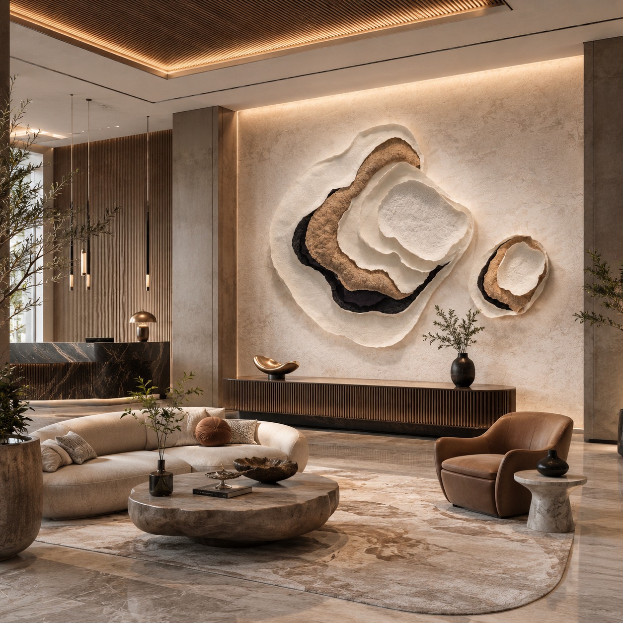 Taral Earth Organic Relief Installation - Image 2