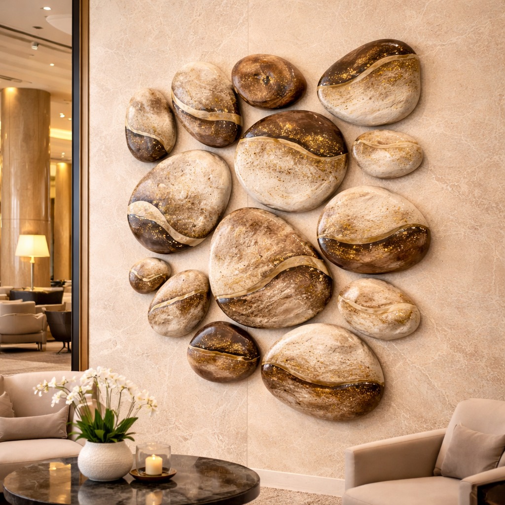 Terra Pebble Cluster Relief Installation - Image 2